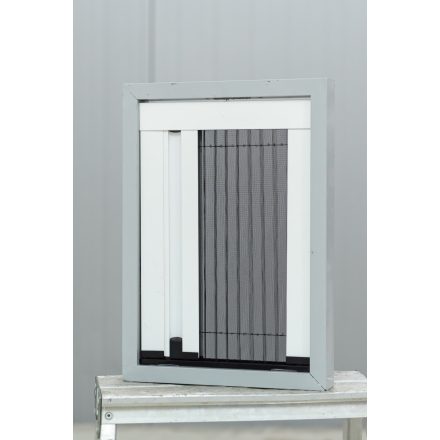 Harmonika Rovarháló Fehér Aluminium