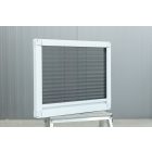 Harmonika Rovarháló Fehér Aluminium